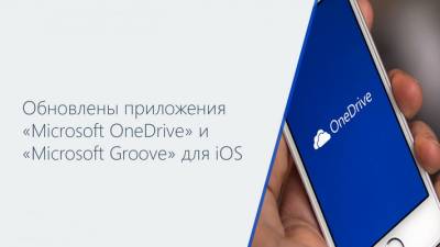 Обновлены приложения «Microsoft OneDrive» и «Microsoft Groove» для iOS